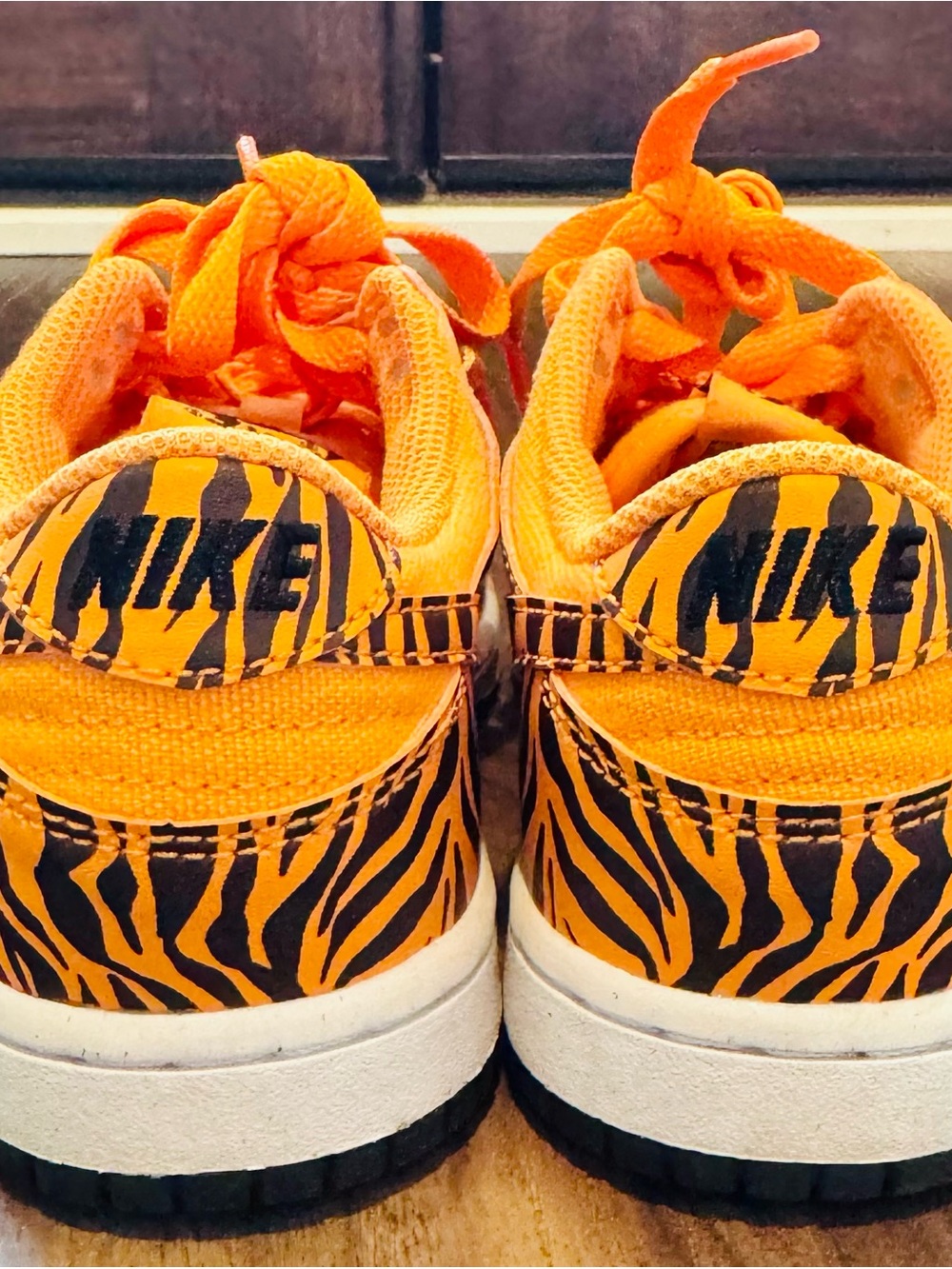 Nike Dunk Low “Tiger Stripes” DZ5633-800 Youth Sneakers 1.5Y - Picture 5 of 11